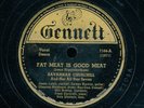 78tk-R&B-GENNETT 7104-Savannah Churchill-(Fat Meat is good/Tell me your blues)
