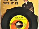 BEATLES NEAR MINT WEST COAST PICTURE SLEEVE “TICKET TO RIDE” 1965 + EX COND 45 