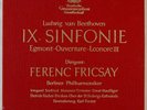 FERENC FRICSAY BEETHOVEN SYMPHONY NO.9 DGG ED1 RED STEREO 2LP SLPM 138002/003 NM