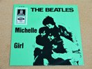 Single The Beatles Michelle Odeon O23152 Mono 21.01.1966 Cover grasgrün glänzend