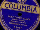HENDERSON'S HOT SIX -1923- Gulf Coast Blues/Midnight 78rpm Schellackplatte X3741