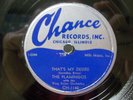 THE FLAMINGOS - R&B 78rpm CHANCE #1140 - THAT'S MY DESIRE / HURRY HOME BABY - E-