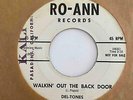 Doo Wop R&B 45 DEL-TONES Best Wishes/Walkin' Out The Back Door Ro-Ann RARE L.A.