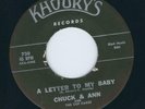 LA Swamp R&B / Soul - Chuck Martin & Ann KHOURY'S 730 A letter to my baby ? 1961