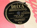 DECCA Black LABEL 78 rpm 10 inch LOUIS ARMSTRONG LA VIE EN ROSE C'est Si Bon