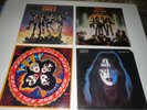 KISS (4 LP LOT) Love Gun / Rock N' Roll Over / Destroyer / Ace Frehley   Inserts