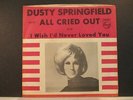DUSTY SPRINGFIELD - All Cried Out - NM 1964 Philips 45 rpm & Pic Sleeve - Top 50