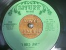 Rare Garage 45-THE AMBUSHERS-I Need Love There's Gotta Be Time-SNUFF- VG+ Hear