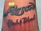 POISON   FLESH & BLOOD   NICE SEALED 1990 ORIGINAL w/HYPE STICKER - C1-91813