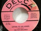FIVE SHILLINGS 45 Letter to an angel / the Snake DECCA 1958 doowop VG+  #1855