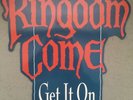 KINGDOM COME GET IT ON 1988 Rare Record Store Card Promo Display