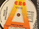 BRUCE SPRINGSTEEN - PROVE IT ALL NIGHT/FACTORY RARE CBS PROMO 45 from 1978