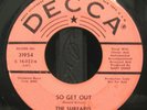 THE SURFARIS SO GET OUT/HEY JOE RARE ORIG DECCA PROMO 1966 GARAGE 2 SIDER LISTEN