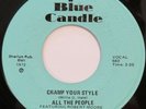 ALL THE PEOPLE Cramp Your Style BLUE CANDLE 45 soul funk 1972 original VG++ HEAR