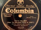 Annette Hanshaw + Mike Mosiello   That's You, Baby/Big City   Columbia 1812D E+