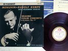 MENUHIN,KEMPE BRAHMS VIOLIN CONCERTO ANGEL ASC-5023 Japan FLIPBACK COVER RED LP