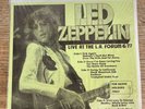 Led Zeppelin Live at the LA Fourm 2 Record vinyl LP. 1st Pressing German Import