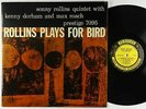 Sonny Rollins - Plays For Bird LP - Prestige - PRLP 7095 Mono DG RVG