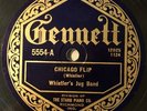HEAR  WHISTLER'S JUG BAND GENNETT Chicago Flip/ Jerry O' Mine NICE COPY