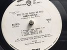 Deep Purple Who Do We Think We Are LP Promo White Label 1973 No Jacket No Sleeve