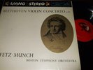 HEIFETZ : BEETHOVEN VIOLIN CONCERTO LP 1959 RCA LIVING STEREO LSC 1992 USA