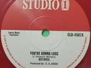 STUDIO ONE. YOU'RE GONNA LOSE.FAT FISH. THE OCTAVES. RED VINYL. SOUL VENDORS. 7