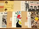 THE BEATLES 5 NEAR MINT XMAS FAN CLUB FLEXI DISCS 1963-1967 W/ INSERTS & MAILERS