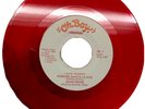 RARE 1981 John Prine 45 RPM Christmas Red Vinyl Record I Saw Mommy Kissing Santa