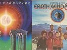 Four Earth Wind & Fire vinyl LPs I Am, Open Our Eyes, Last Days, Head to the Sky