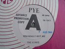The Kinks - You Really Got Me 1964 UK 45 PYE DEMO