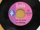 The Romancers garage rock 45 Take My Heart bw She Gives Me Love on Linda