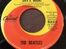 THE BEATLES Capitol 5222 A HARD DAY'S NIGHT w/title on 2 lines & alt pub credits