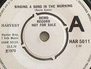 Kevin Ayers,DEMO,Song In The Morning/Eleanor's Cake,EX+,Harvest,1970,Prog,Psych
