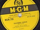 CLASSIC HANK WILLIAMS COUNTRY 78  CALIFORNIA ZEPHYR / I'M GONNA SING  MGM 799 E-