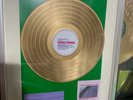 OMD Architecture and morality gold vinyl LP framed.
