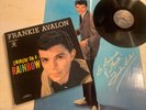 Frankie Avalon Swingin’ On A Rainbow LP Chancellor GF + Original Poster  VG+