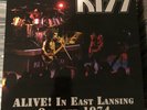 Kiss Alive in East Lansing 1974 rare black vinyl LP