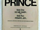 PRINCE Promo Not For Sale 45 rpm 12” Maxi Single Record Do Me Baby & Private Joy