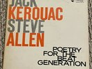 Jack Kerouac Poetry for the Beat Generation featuring Steve Allen Vinyl Lp