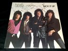 Kiss Lick It Up Vinyl LP Signed Eric Carr Paul Gene Vinnie Vincent Autograph