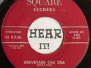 Killer Spooky Halloween Group Rocker 45 THE THREE D's Graveyard Cha SQUARE hear