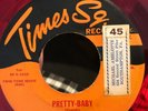 THE CUPIDS PRETTY-BABY / LETS ROCK 45 VG+  doo wop RED VINYL TIMES SQUARE
