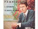FABRIZIO.(DE ANDRE')45GIRI=IL TESTAMENTO-LA BALLATA DEL MICHE'=G-VG-ITA -CANTAUT