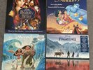 Disney 4 Vinyl LP Bundle BEAUTY & THE BEAST MOANA FROZEN 2 ALADDIN