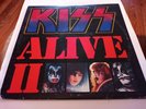 KISS ALIVE II 2 LP Vinyl Records 7076-2 + Sleeves,No Tattoos,Cover corner wear