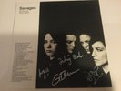 Savages Silence Yourself LTD Edition Fully Signed Clear Vinyl Mp3 Card