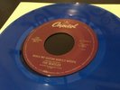 The Beatles While My Guitar Gently Weeps 45 7” Blue Vinyl Record Pop Beat Fab 4