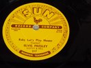 MEMPHIS ROCKABILLY 78 RPM SUN 217 ELVIS PRESLEY BABY LET'S PLAY HOUSE REPRO