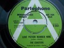 THE COASTERS LOVE POTION NUMBER 9 UK PARLOPHONE DEMO IN EX CONDITION