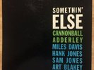 CANNONBALL ADDERLEY Somethin' Else Blue Note LP BLP 1595 Mono 1st Pressing 1958